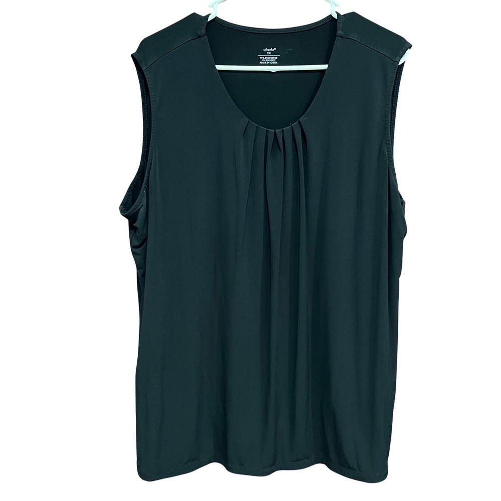 Women's Sleeveless Black Top